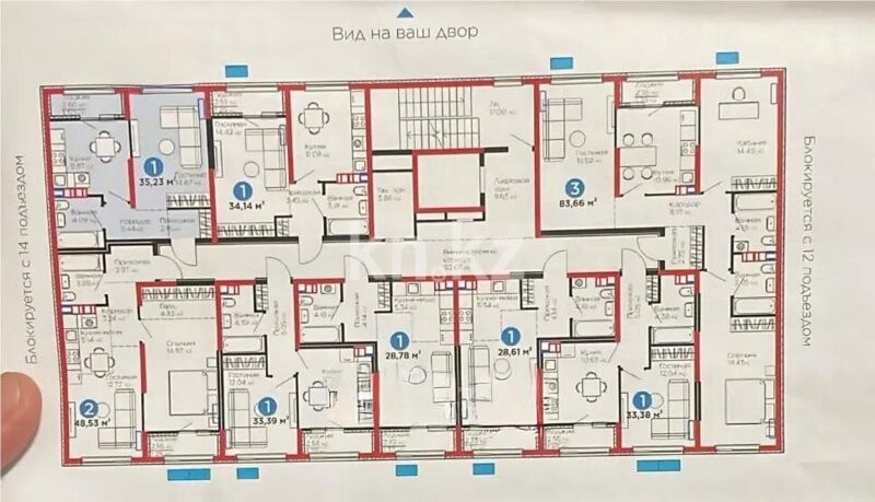 Продажа 1-комнатной квартиры, 35.23 м² - Продажа квартир в Казахстане - страница 42 фото 1 из 1
