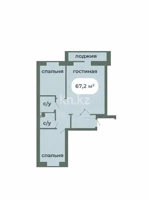 Продажа 3-комнатной квартиры, 67.3 м² - Продажа трехкомнатных квартир в блочном доме в Казахстане - страница 32 фото 6 из 6