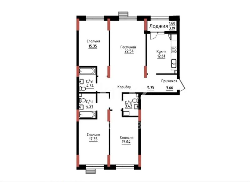 Продажа 4-комнатной квартиры, 110 м² - Продажа квартир от собственников в Астане - страница 25 фото 1 из 1