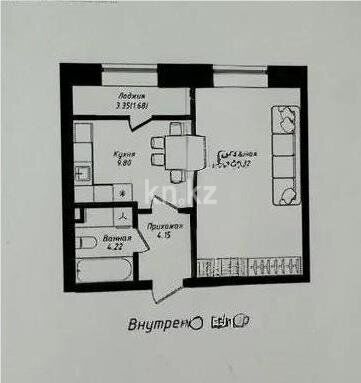 Продажа 1-комнатной квартиры, 42.17 м² - Продажа однокомнатных квартир в р-не Есиль Астаны - страница 5 фото 3 из 3