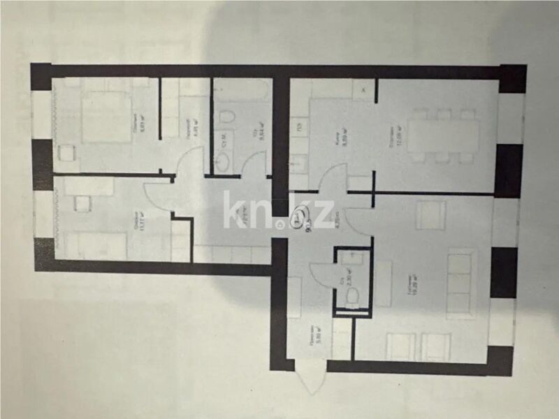 Продажа 3-комнатной квартиры, 91.26 м² - Продажа квартир в кирпичном доме в Астане фото 1 из 1