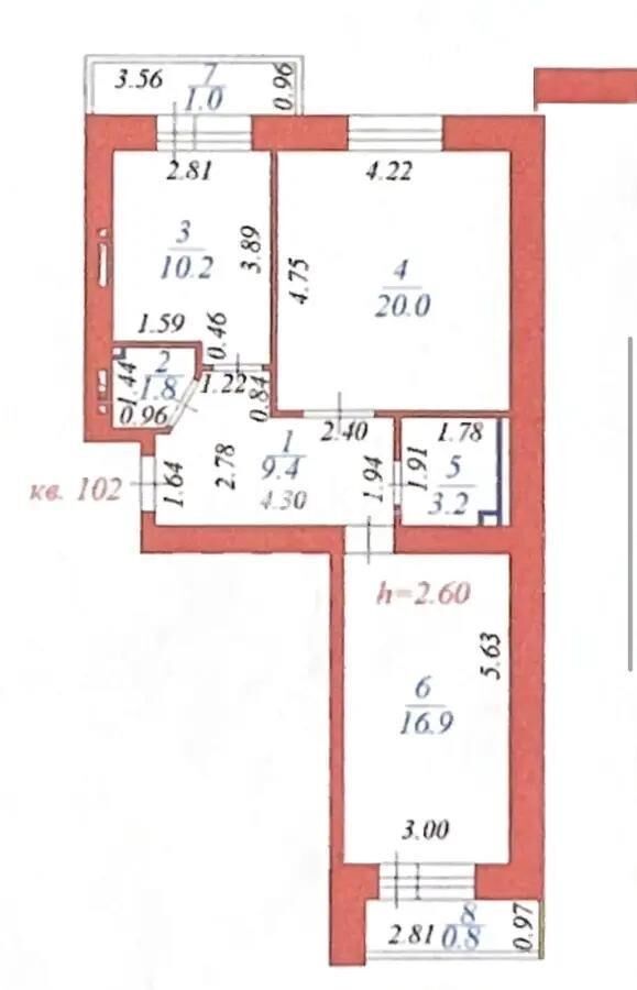 Продажа 2-комнатной квартиры, 63.3 м² - Продажа квартир от собственников в Астане - страница 7 фото 7 из 7