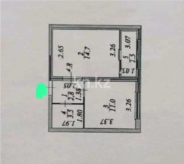Продажа 1-комнатной квартиры, 33 м² - Продажа квартир в р-не Алматы Астаны - страница 9 фото 3 из 3