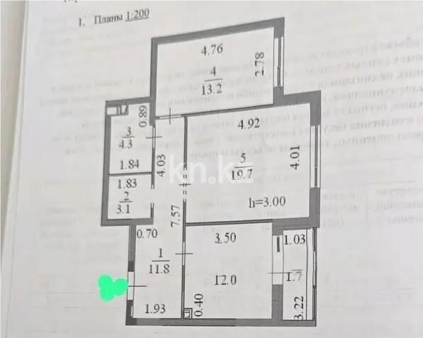 Продажа 3-комнатной квартиры, 64.63 м² - Продажа трехкомнатных квартир в р-не Есиль Астаны - страница 4 фото 4 из 4