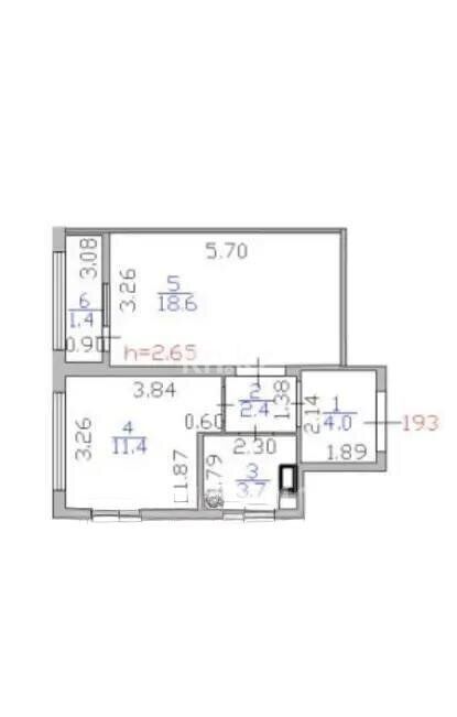 Продажа 2-комнатной квартиры, 41.5 м² - Продажа квартир в Казахстане - страница 174 фото 6 из 6