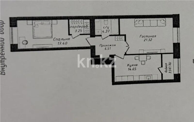 Продажа 2-комнатной квартиры, 69.26 м² - Продажа двухкомнатных квартир в р-не Есиль Астаны - страница 32 фото 1 из 1