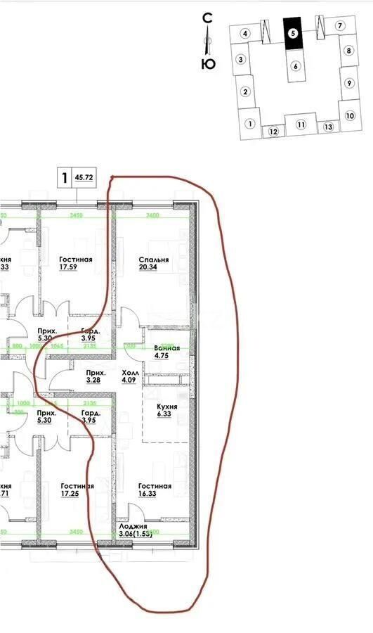 Продажа 2-комнатной квартиры, 59 м² - Продажа двухкомнатных квартир в Алмалинском р-не Алматы - страница 13 фото 3 из 3