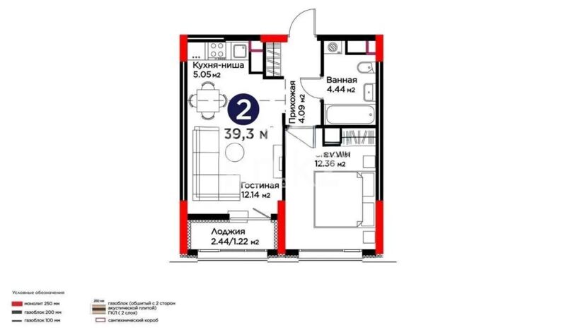 Продажа 1-комнатной квартиры, 39 м² - Продажа однокомнатных квартир в р-не Есиль Астаны - страница 10 фото 1 из 1