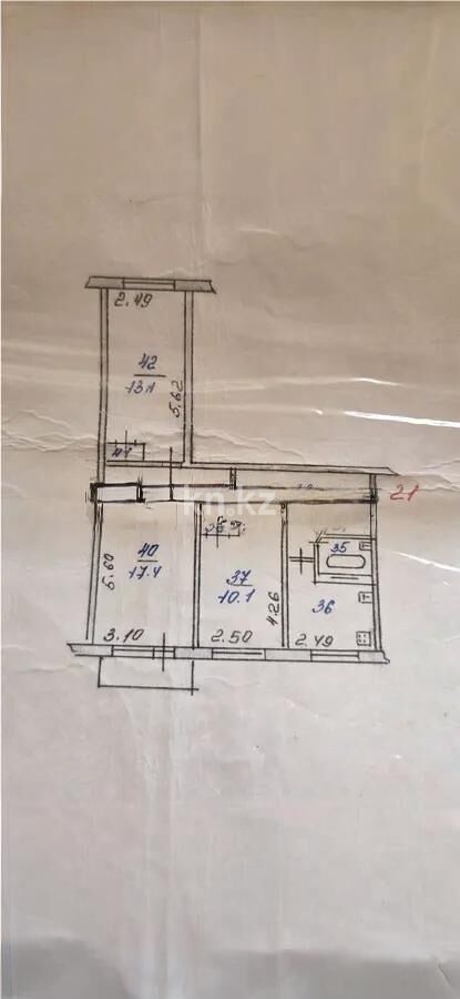 Продажа 3-комнатной квартиры, 60 м² - Продажа трехкомнатных квартир в блочном доме в Алматы - страница 2 фото 6 из 6