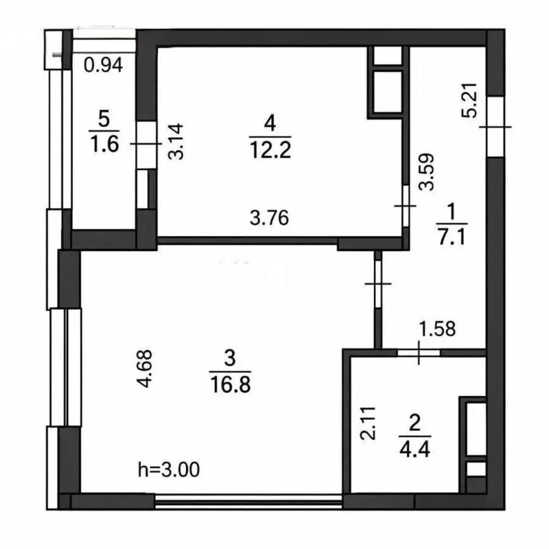 Продажа 2-комнатной квартиры, 42.1 м² - Продажа квартир в новостройках Астаны - страница 8 фото 5 из 5