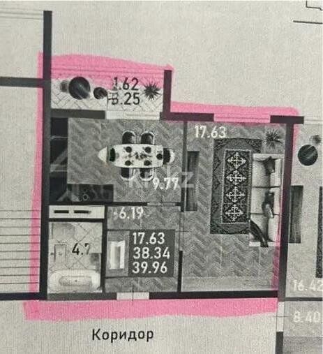 Продажа 1-комнатной квартиры, 39.96 м² - Продажа квартир от собственников в Астане - страница 402 фото 1 из 1