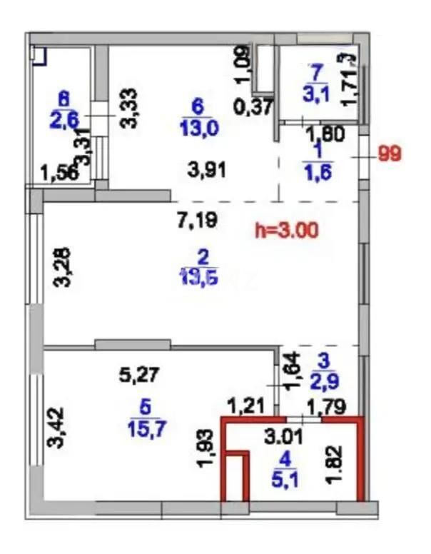 Продажа 2-комнатной квартиры, 67.5 м² - Продажа двухкомнатных квартир в р-не Есиль Астаны - страница 40 фото 3 из 3