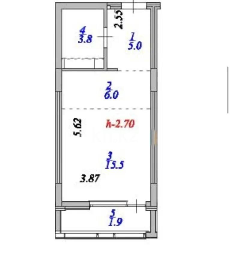 Продажа 1-комнатной квартиры, 32.2 м² - Продажа однокомнатных квартир в Астане - страница 19 фото 1 из 1