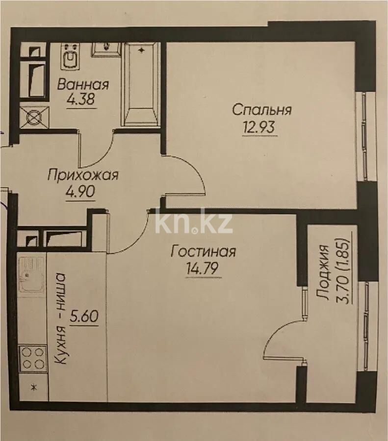 Продажа 2-комнатной квартиры, 45 м² - Продажа двухкомнатных квартир в Наурызбайском р-не Алматы - страница 25 фото 4 из 4