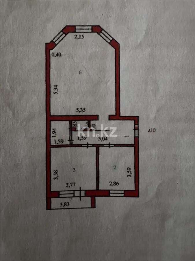 Продажа 2-комнатной квартиры, 72.5 м² - Продажа квартир в кирпичном доме в Астане фото 6 из 6
