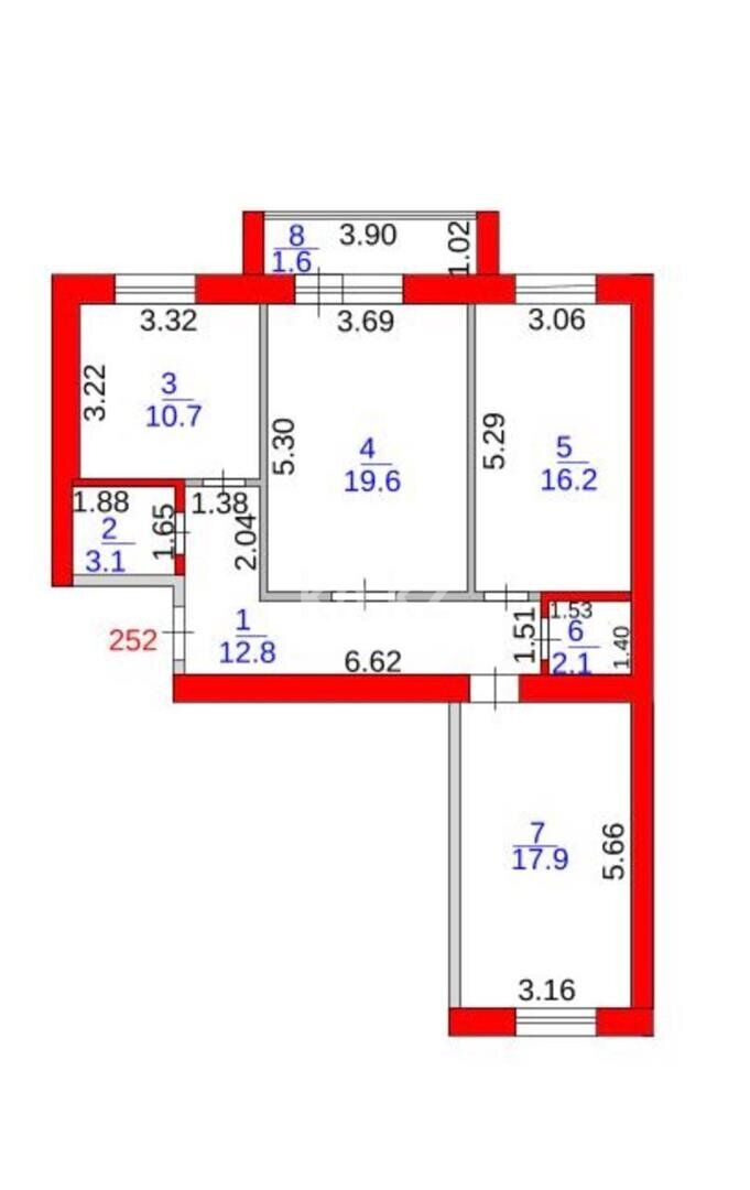 Продажа 3-комнатной квартиры, 84 м² - Продажа недвижимости в Караганде - страница 20 фото 18 из 18