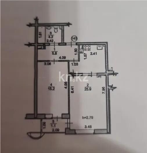 Продажа 2-комнатной квартиры, 40 м² - Продажа двухкомнатных квартир в Ауэзовском р-не Алматы - страница 28 фото 4 из 4