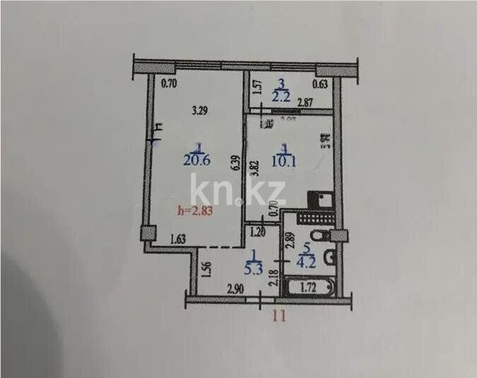 Продажа 1-комнатной квартиры, 42.4 м² - Продажа квартир в монолитно-каркасном доме в Алматы - страница 12 фото 5 из 5