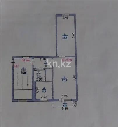 Продажа 2-комнатной квартиры, 44 м² - Продажа двухкомнатных квартир в панельном доме в Темиртау - страница 11 фото 6 из 6