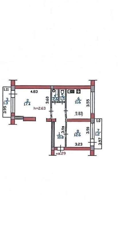 Продажа 2-комнатной квартиры, 59 м² - Продажа двухкомнатных квартир в кирпичном доме в Алматы - страница 12 фото 7 из 7