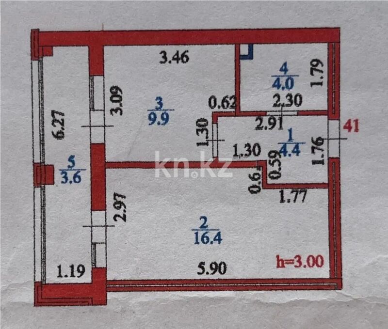 Продажа 1-комнатной квартиры, 38 м² - Продажа однокомнатных квартир в р-не Нура Астаны - страница 37 фото 5 из 5