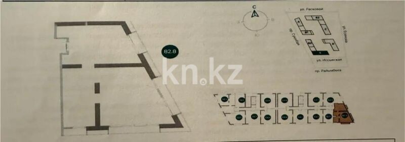 Продажа 3-комнатной квартиры, 82.8 м² - Продажа трехкомнатных квартир в Жетысуском р-не Алматы - страница 6 фото 4 из 4