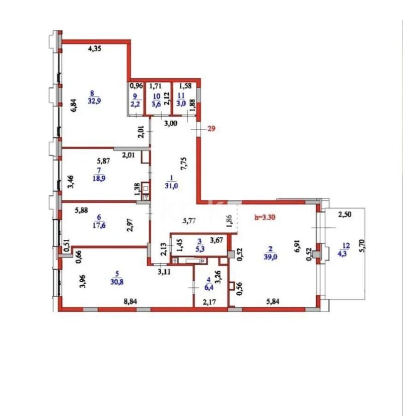 Продажа 4-комнатной квартиры, 195 м² - Недвижимость в Астане - страница 21 фото 1 из 1