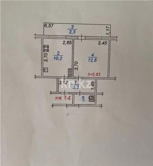 Продажа 1-комнатной квартиры, 34.9 м² - Продажа квартир в Ауэзовском р-не Алматы фото 4 из 4