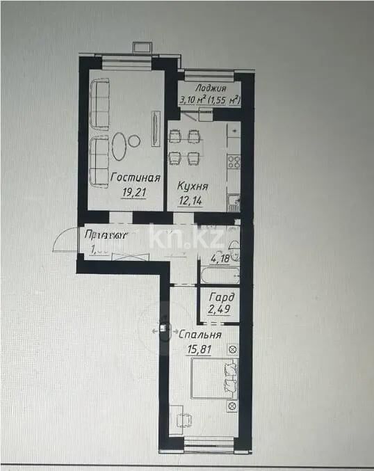 Продажа 2-комнатной квартиры, 64 м² - Продажа недвижимости в Казахстане - страница 32 фото 1 из 1