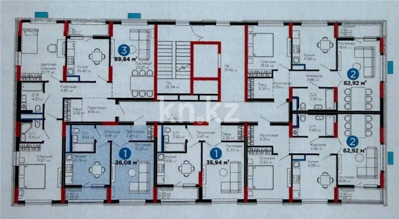 Продажа 1-комнатной квартиры, 36.1 м² - Продажа однокомнатных квартир от собственников в Казахстане - страница 7 фото 1 из 1