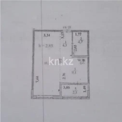 Продажа 1-комнатной квартиры, 44.4 м² - Продажа однокомнатных квартир в Казахстане - страница 24 фото 5 из 5