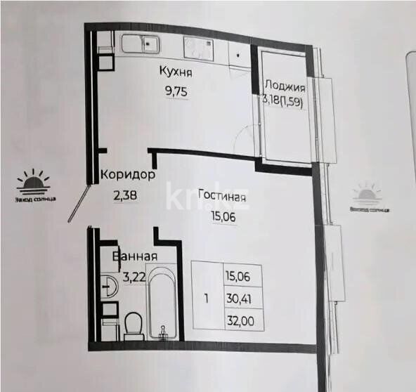 Продажа 1-комнатной квартиры, 33 м² - Продажа квартир от собственников в Астане - страница 13 фото 1 из 1