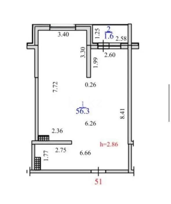 Продажа 2-комнатной квартиры, 57.9 м² - Продажа двухкомнатных квартир в Алатауском р-не Алматы - страница 18 фото 2 из 2