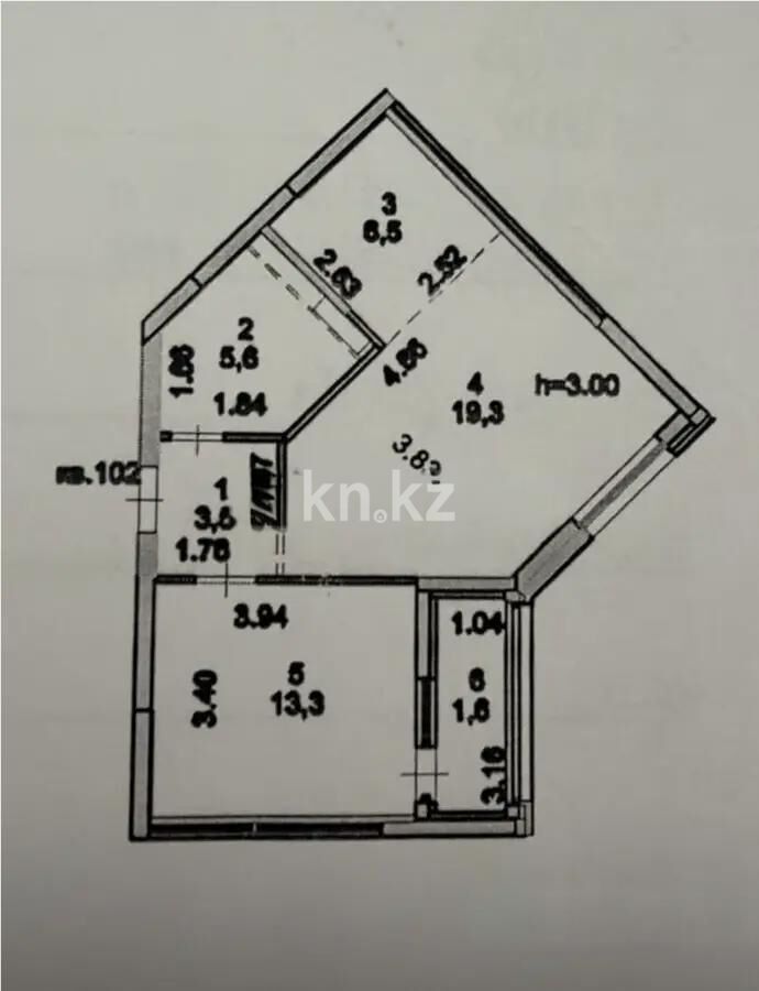 Продажа 2-комнатной квартиры, 50 м² - Продажа квартир в блочном доме в Астане - страница 32 фото 5 из 5