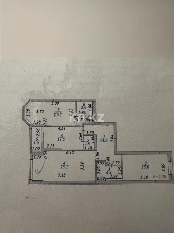 Продажа 3-комнатной квартиры, 90.6 м² - Продажа квартир в блочном доме в Астане - страница 126 фото 8 из 8