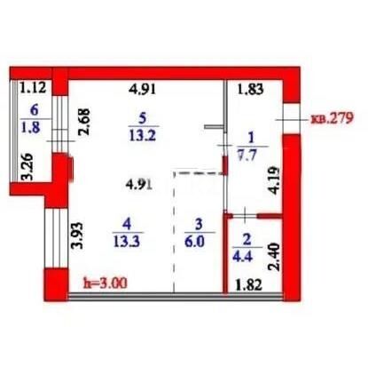 Продажа 2-комнатной квартиры, 48.2 м² - Продажа двухкомнатных квартир в р-не Нура Астаны фото 6 из 6