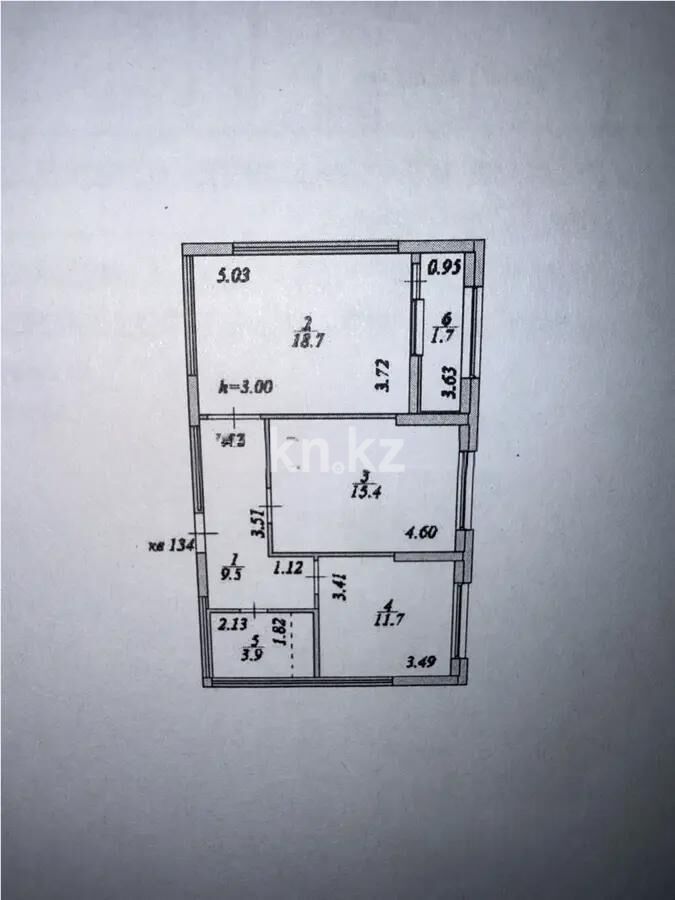 Продажа 2-комнатной квартиры, 60.9 м² - Продажа двухкомнатных квартир в блочном доме в Казахстане - страница 55 фото 1 из 1
