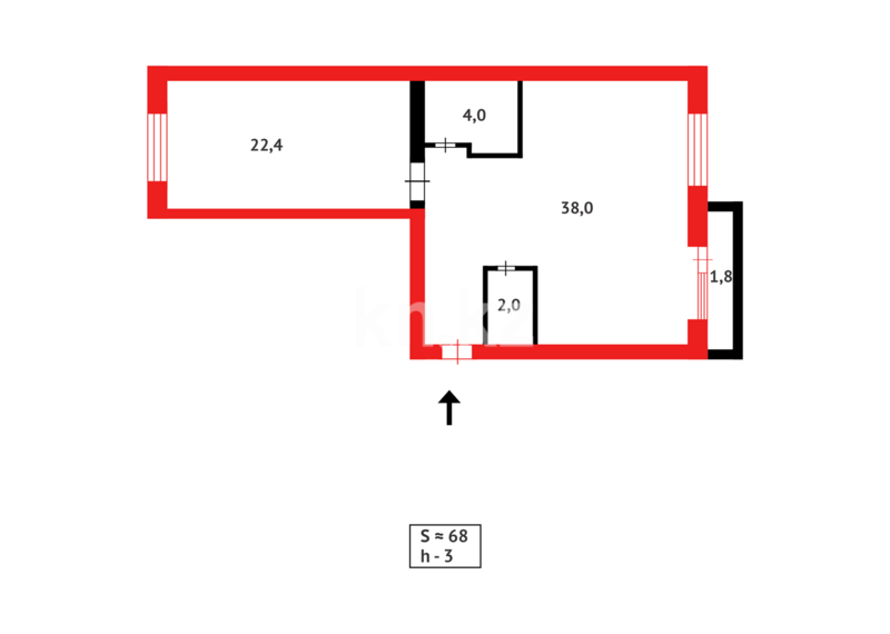 Продажа 2-комнатной квартиры, 68 м² - Продажа двухкомнатных квартир на Юго-Востоке Караганды - страница 14 фото 17 из 17