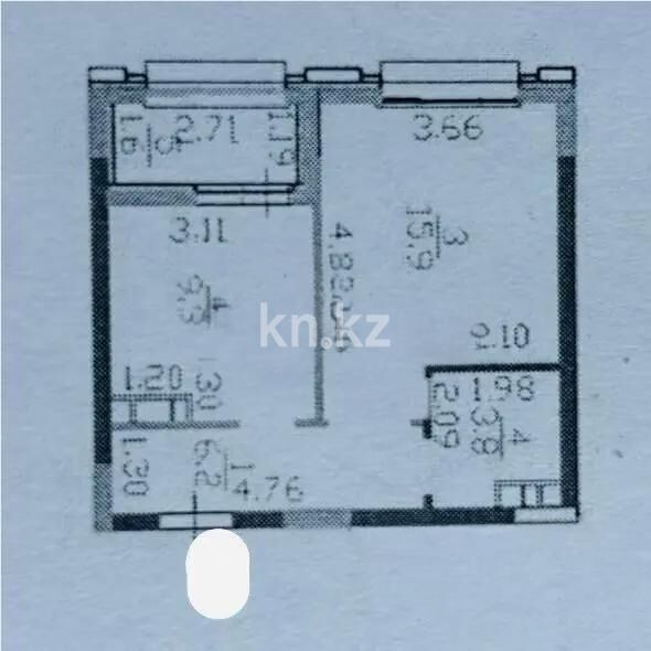 Продажа 1-комнатной квартиры, 37.4 м² - Продажа однокомнатных квартир в Астане - страница 4 фото 1 из 1