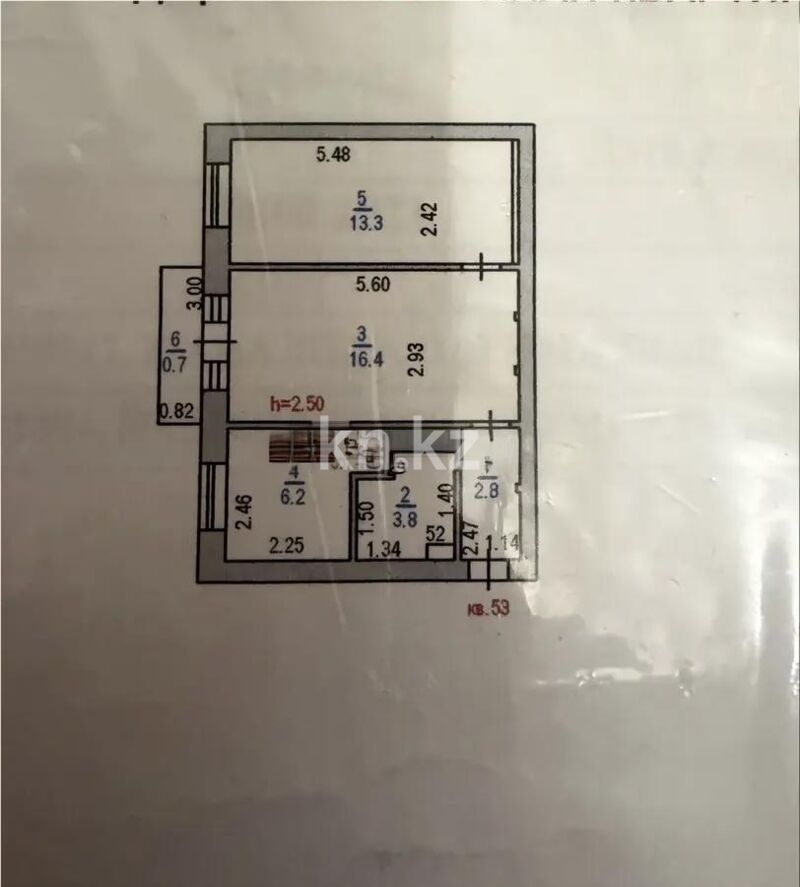 Продажа 2-комнатной квартиры, 43.2 м² - Продажа квартир в панельном доме в Астане - страница 7 фото 1 из 1