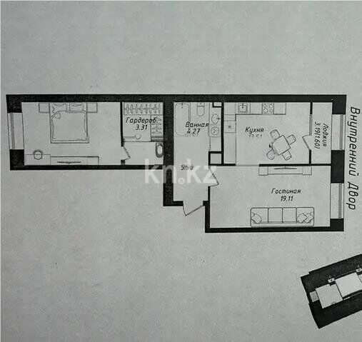 Продажа 2-комнатной квартиры, 66 м² - Продажа двухкомнатных квартир в р-не Нура Астаны - страница 30 фото 1 из 1