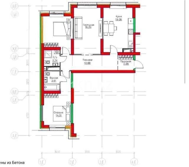 Продажа 3-комнатной квартиры, 82.7 м² - Продажа квартир в Медеуском р-не Алматы фото 1 из 1
