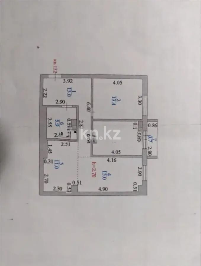 Продажа 3-комнатной квартиры, 70 м² - Продажа трехкомнатных квартир в блочном доме в Казахстане - страница 46 фото 7 из 7