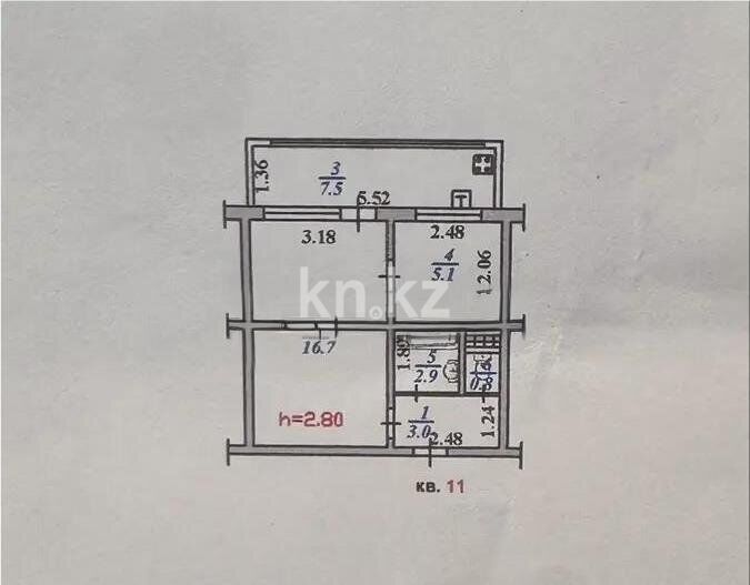 Продажа 1-комнатной квартиры, 36 м² - Продажа квартир в кирпичном доме в Алматы фото 6 из 6
