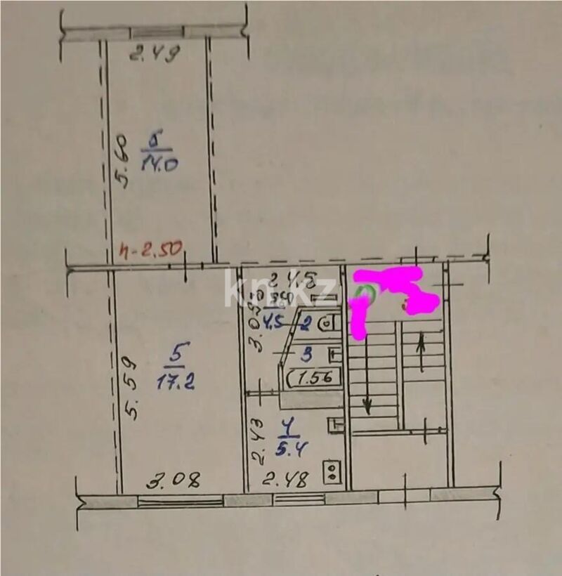Продажа 2-комнатной квартиры, 44 м² - Продажа двухкомнатных квартир в Темиртау - страница 4 фото 1 из 1