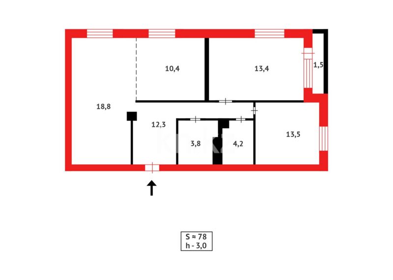Продажа 3-комнатной квартиры, 79 м² - Продажа трехкомнатных квартир в монолитно-каркасном доме в Казахстане - страница 26 фото 15 из 15
