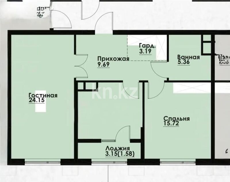 Продажа 2-комнатной квартиры, 54.8 м² - Продажа недвижимости в Казахстане - страница 31 фото 5 из 5