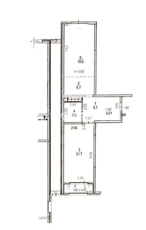 Продажа 2-комнатной квартиры, 62.6 м² - Продажа двухкомнатных квартир в Бостандыкском р-не Алматы - страница 33 фото 1 из 1
