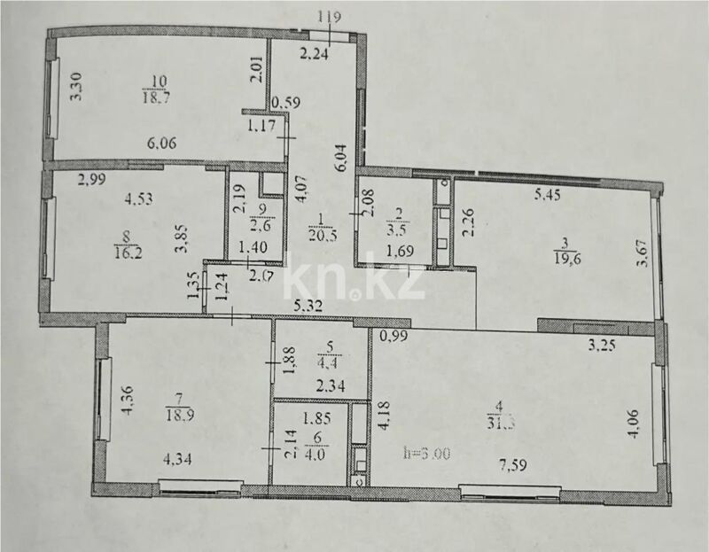 Продажа 4-комнатной квартиры, 143 м² - Продажа четырехкомнатных квартир в монолитно-каркасном доме в Казахстане - страница 22 фото 9 из 9