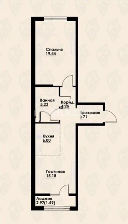 Продажа 2-комнатной квартиры, 56 м² - Продажа двухкомнатных квартир в Алмалинском р-не Алматы - страница 14 фото 1 из 1